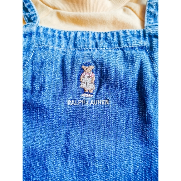 Vintage Ralph Lauren Denim Overall Dress Size 4T - Picture 5 of 8